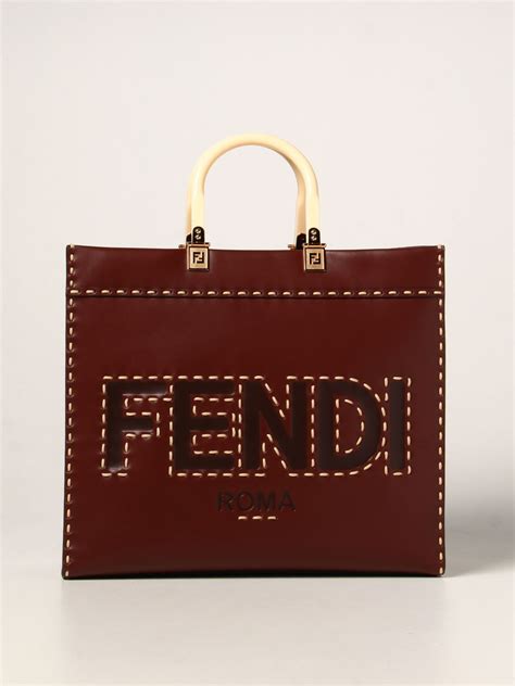 fendi brown leather bag roma|fendi roma bag vintage.